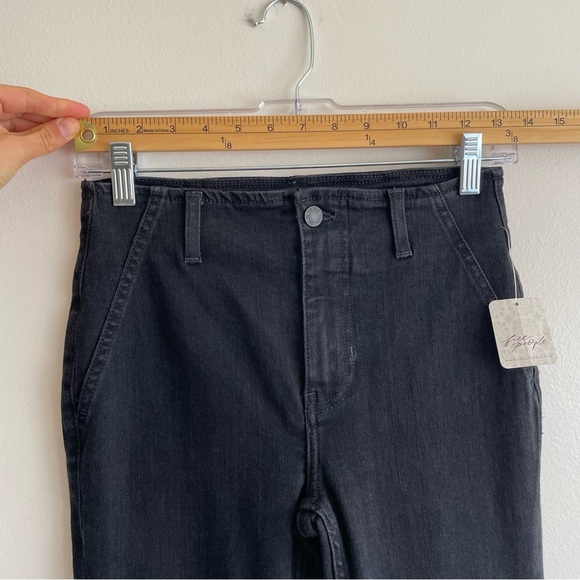 New Free People We the Free Level Up Slit Bootcut flare Jeans western country 26 - Picture 10 of 16